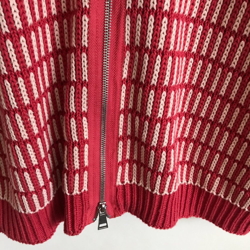 Free People Zipper Back Dolman Knit Sweater Red XS - Picture 5 of 7